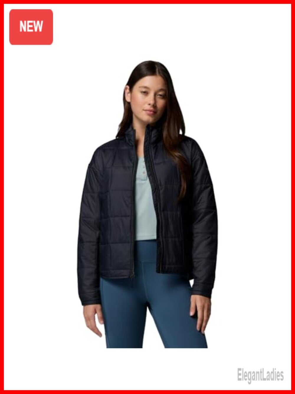 Quilted Jacket Omni-Shield Water Resistant Zip Pockets Roll Cuffs